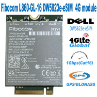 Б/у LTE Cat 16 L860-GL-16 DW5823e e-SIM 4G модем 1 Гбит/с M.2 NGFF WWAN карта LTE сеть DW5823 L860 eSIM модуль 5440 5540 7440