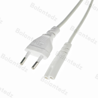 1,5 м телефон, 1 шт., Volex EU Европейского 2-зубчатого порта, шнур питания переменного тока, кабель питания