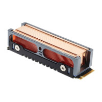 Радиатор M.2 SSD Cooler 2280, радиатор твердотельного жесткого диска NGFF M2 NVME, медные плавники HDD, 401 Вт/мК