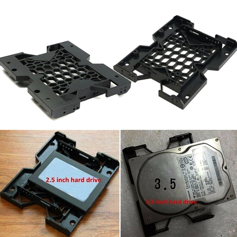 1pc 5.25" To 3.5" 2.5" Tray Bracket Mounting Cooling Fan HDD Adapter SSD Hard Drive