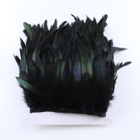 Лента из натуральных куриных перьев, 15-20 см/6-8 дюймов