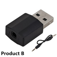 2 в 1 USB Bluetooth 5,0 адаптер Bluetooth приемник USB адаптер Bluetooth 5,0 аудио адаптер передатчик для ноутбука автомобиля