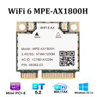 Mini pcie Wi-Fi 6 карт MT7921 Bluetooth 9.0 AX1800 двухдиапазонный Wi-Fi 6 карт 5,2 Мбит/с беспроводной адаптер 2,4G/5 ГГц для ноутбука/ПК