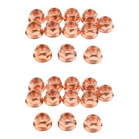 24x медные гайки для BMW E30 труба выпускного коллектора Head nut Stud M8 Flange Copper