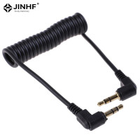 Спиральный аудиокабель, разъем под прямым углом 90 градусов 3,5 мм, 1 шт