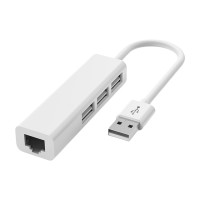 4 порта 4 в 1 USB Тип C Ethernet адаптер Сетевая карта USB Тип C к RJ45 10 Гбит/с Lan Интернет-кабель для настольного компьютера ПК