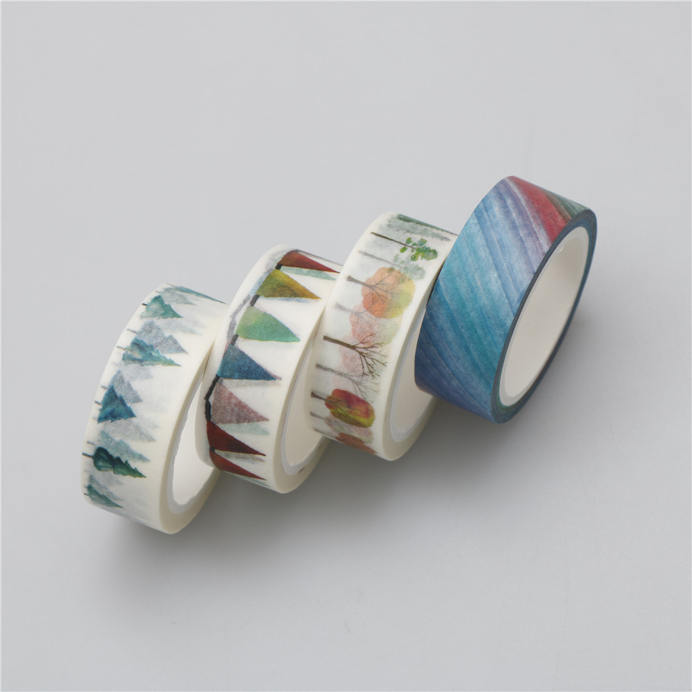 15mm*7m rainbow flags Hope tree DIY Washi tapes Masking Tape DIY Decorative Adhesive Tape dairy decor School Supplies Stationery