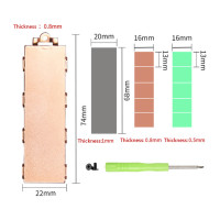 Медный радиатор M.2 SSD