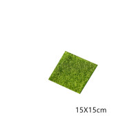 1 шт. 15*15 зеленая микро-Ландшафтная декорация Искусственный мох декоративная газон зеленая трава