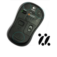 Подставки для мыши, ножки для мыши Logitech M185 M220 B220 M186 B175, игровые ножки для компьютерной игровой мыши, коньки 0,6 мм, 2 комплекта