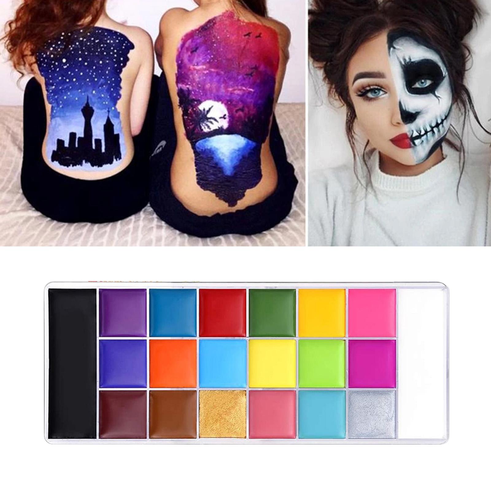 Face Body Paint Theatre Palette Halloween Facepaint Paints Body Art