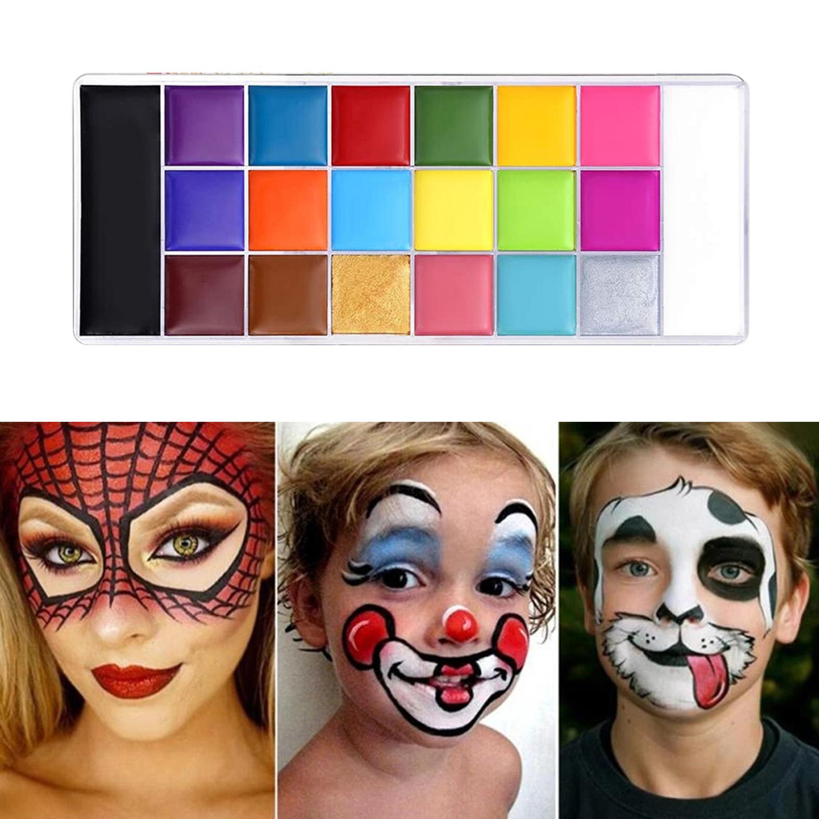 Face Body Paint Theatre Palette Halloween Facepaint Paints Body Art