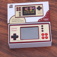 Классический игровой плеер Ретро красный мини видео игровая консоль с 500 играми 2,8 дюймов IPS экран