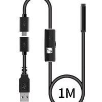 Эндоскоп 7 мм, Micro USB, OTG, Type C, 6 Регулируемых светодиодов