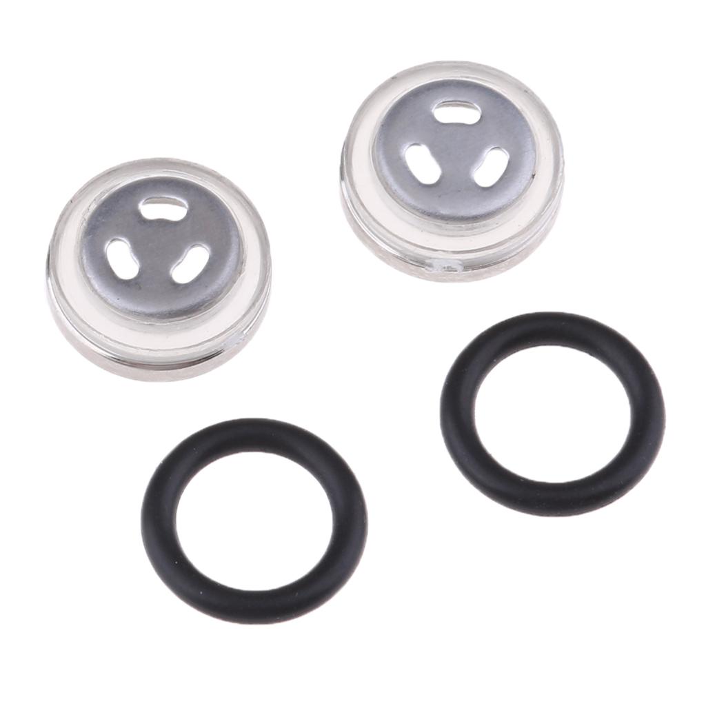 Master cylinder confirmation window, brake fluid inspection window, set of 2