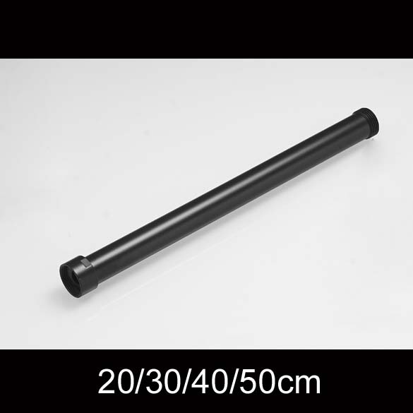 20/30/40/50cm black shower extension rod G3/4 G1/2 size brass material