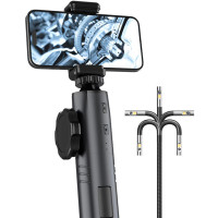 WDLUCKY двойная камера двухсторонний артикуляционный бороскоп промышленный эндоскоп с 6,5 мм змеевидной промышленностью IP67 со стандартом IOS Android