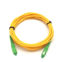 Волоконный патч-корд SC/APC-SC/APC, одномодовый 3,0 мм FTTH волоконно-оптический кабель для интернет-перемычки, кабель 2 м, 3 м, 5 м, 15 м, оптическое волокно