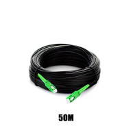 100 м, внутренний одномодовый волоконный патч-корд SCAPC G657A1, FTTH прямой кабель со стальной проволокой, Черная оболочка LSZH