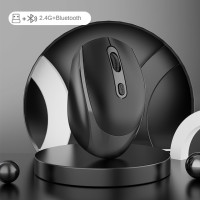 Мышь беспроводная аккумуляторная, Bluetooth 5,2, 2,4 ГГц, USB 1600DPI