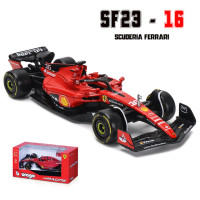 Модель автомобиля из сплава Bburago 1:43 F1 Ferrari 2023 SF23 #16 Lecler #55 Sainz Jr, литье под давлением, коллекция игрушек, уравнение первого заказа