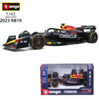 Модель автомобиля Bburago 1:43 2023 F1 Red Bull RB19 из сплава, Модель гоночного автомобиля под давлением, коллекция игрушек, подарки, верстаппен