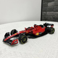 Модель автомобиля Bburago 1/43 F1 2023 SF23 Ferrari модели автомобилей из сплава 16 Lecler 55 Sainz Jr, модель игрушечного автомобиля в масштабе 1:1, подарки для мальчиков