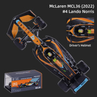 Bburago 1:43 2022 McLaren MCL36 F1 формула гоночного автомобиля статическая имитация литая модель автомобиля из сплава акриловая коробка