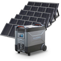 ALLPOWERS Powerstation 3600Wh 4000W солнечный генератор с 18V Solarpanel, 100W USB-C выход PD, 4X4000W выход переменного тока (6000W пик)