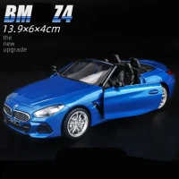 Модель спортивного автомобиля 1:32 BMW-Z4 M40i, Трансформер купе из сплава, Литые металлические игрушечные автомобили, модель автомобиля, Коллекционная модель, подарок