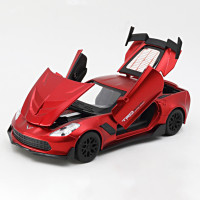 1:32 Corvette ZR1 суперкар, игрушечный автомобиль, модель автомобиля, литые модели автомобилей из металлического сплава, миниатюрные масштабы для детей, подарки