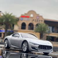 Модель спортивного автомобиля Maserati Alfieri Coupe из сплава 1:32, модель литая металлическая автомобиля, модель имитации звука светильник, детская игрушка в подарок