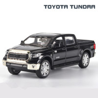 1:32 Пикап Toyota Tundra, модель автомобиля из сплава, литая металлическая игрушка, модель внедорожника, модель автомобиля, имитация звука и фото, игрушка в подарок