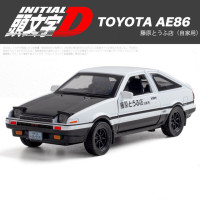 Модель автомобиля 1/32 Initial D AE86 из сплава, игрушки, металлический литый под давлением начал D, Изысканная модель автомобиля с тяговым эффектом, игрушки, подарки для мальчиков