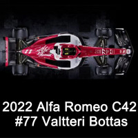 Модель автомобиля Bburago 1:43 2022 Alfa Romeo F1 Racing Team C42 #24 Guanyu Zhou #77 Valtteri Bottas, коллекция игрушек, литая модель автомобиля из сплава