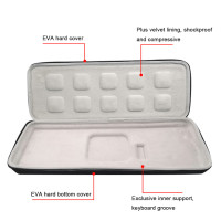 Чехол для переноски Bluetooth-совместимая Механическая сумка для игровой клавиатуры для Logitech MX Keys водонепроницаемый жесткий чехол из ЭВА для хранения