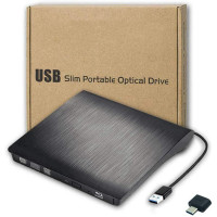 Внешний CD DVD-привод, USB C, записывающее устройство, USB 3,0, CD, DVD-накопитель, комбинированная высокоскоростная запись для ноутбука, ПК, настольного компьютера