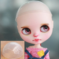 Аксессуары для кукол BJD подходят для 1/3 1/4 1/6 1/8 Blythe Размер Силиконовый гелевый Чехол для головы антикрасящий фиксированный парик для увеличения роста