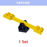 Большие кубики Duploes, креативные качели из кирпичной ткани, игрушка-половник, большие строительные блоки, детали для игровой площадки, воздушный шар, лестница, вращающаяся лошадь