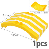 Большой размер, поезд, автомобиль, треки, кирпичи, транспортные аксессуары, прямой изогнутый переключатель в гору, рельсовые строительные блоки, совместимые с крупными игрушками