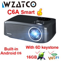 Проектор WZATCO C6A, 300 дюйма, Wi-Fi, Full HD 1920*1080