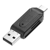 1/2 шт. Мини OTG USB 2.0 Type-C кардридер для SD TF карты высокоскоростной 480 Мбит/с Micro SD Type C кардридер