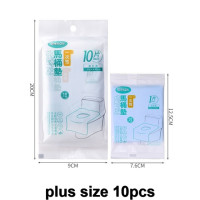 Одноразовый коврик для унитаза, водонепроницаемая мягкая туалетная бумага 10 шт./партия #1319