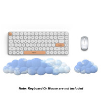 Коврик для мыши в форме облака, защитный коврик для запястья из пены с эффектом памяти, милая подставка для клавиатуры и запястья, игровой компьютерный коврик для мыши