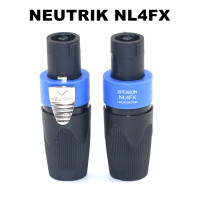 10 шт. Новинка Neutrik NL4FX 4-полюсный разъем, Штекерный аудио-разъем, усилитель динамика, коннектор NL4FX, четырехъядерный штекер