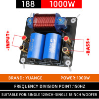 1500 Вт Чистый низкочастотный делитель. 1-канальный переход 150 Гц, делитель сцены для кинотеатра. 12 дюймов, 15 дюймов, 18 дюймов