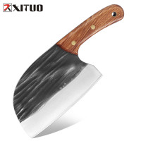 XITUO ручной работы кованый кухонный нож шеф-ножи мясника 5CR15 кованый кухонный нож из нержавеющей стали острые лезвия мясника нарезка