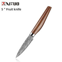Нож шеф-повара XITUO, японские кухонные резцы, острый сантоку, мясницкий нож для нарезки костей, фруктов, овощей, эргономичная деревянная ручка