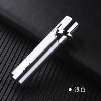 Металлическая новая компактная Бутановая турбо-зажигалка для сигар, газовая ветрозащитная Зажигалка 1300 C для сигарет, без газа