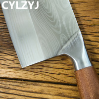 Китайский кухонный нож 4Cr13, Высокоуглеродистый Кливер, прочный шеф-повар, нарезка, нож для нарезки, ультра острые лезвия, цветные ножи с деревянной ручкой